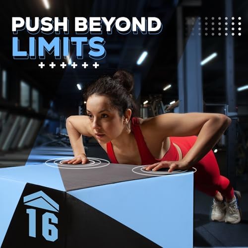 Yes4All 3 in 1 Foam Plyometric Jump Box - Fitness Workout for Training & Conditioning