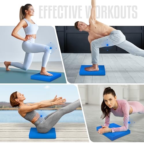 Upgraded Size Yes4All Non-Slip Foam Balance Pad for Exercise and Physical Therapy | Yes4All Nonslip Foam Pad for Yoga a