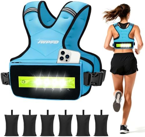 Adjustable Weighted Vest for Women and Men, 6-15 Lbs Rucking Vest with LED Light Strips
Adjustable Weighted Vest for W - Image 8