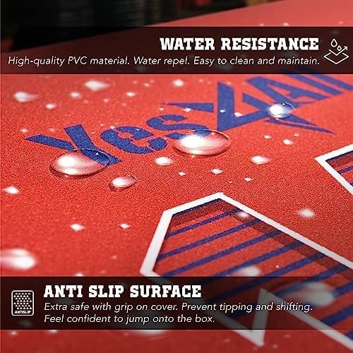 Yes4All 3-in-1 Soft-Padded Plyo Box With Wooden Core for Jumping, Conditioning, and Strength Training
| Non-Slip Multi- - Image 43