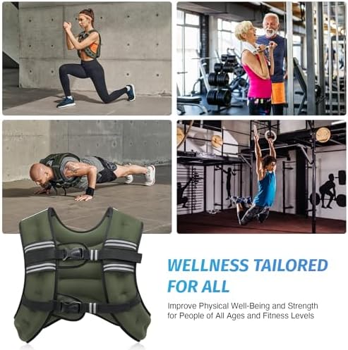 ZELUS 6lb Weight Vest for Workout and Strength Training | ZELUS ReflectiveWeight Vest for Running and Fitness | ZELUS 1