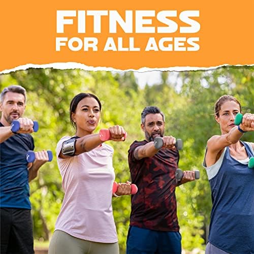 Yes4All Neoprene Coated Dumbbell Hand Weights for Home Workout - Multiple Weight Options with 15 Colors, Anti-Roll, Ant