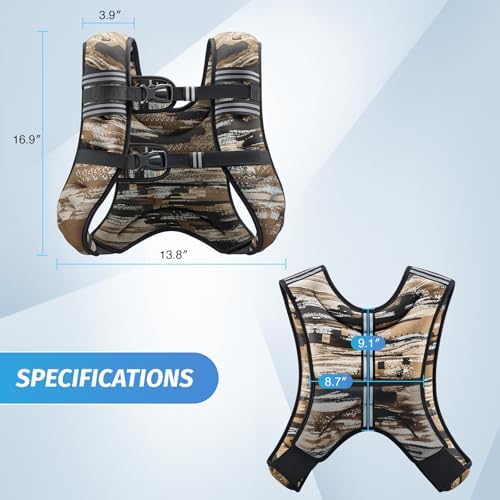 ZELUS 6lb Weight Vest for Workout and Strength Training | ZELUS ReflectiveWeight Vest for Running and Fitness | ZELUS 1