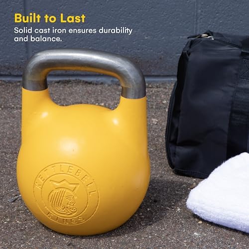 Kettlebell Kings Competition Kettlebells for Men & Women | 4-32 KG Weights Set for Home Gym | Strongest Hand Weights Wor