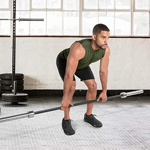 CAP Barbell | Olympic Barbell | Fitness Enthusiasts | Gym & Home Workouts | Durable Construction | 7FT Length | 20mm Dia