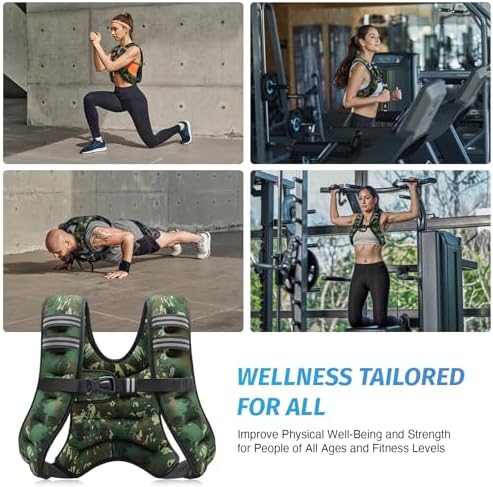 ZELUS 6lb Weight Vest for Workout and Strength Training | ZELUS ReflectiveWeight Vest for Running and Fitness | ZELUS 1