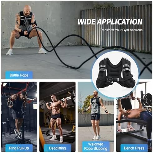 ZELUS 6lb Weight Vest for Workout and Strength Training | ZELUS ReflectiveWeight Vest for Running and Fitness | ZELUS 1