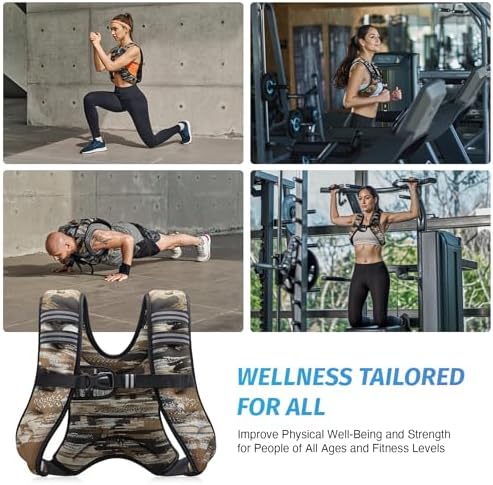 ZELUS 6lb Weight Vest for Workout and Strength Training | ZELUS ReflectiveWeight Vest for Running and Fitness | ZELUS 1