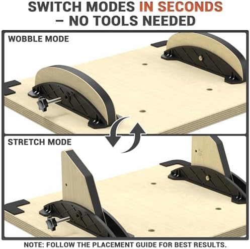 Sportneer 2-in-1 Balance Board - Adjustable Wobble & Slant Board for Core Strength and Stretching | Sportneer 2-in-1 Ba