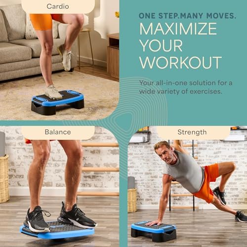 LifePro 4-in-1 Adjustable Slant Board and Step Up Platform for Home Fitness Enthusiasts | LifePro Non-Slip 4-in-1 Aerob