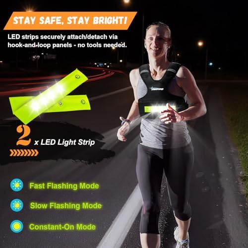 Adjustable Weighted Vest for Women and Men, 6-15 Lbs Rucking Vest with LED Light Strips
Adjustable Weighted Vest for W - Image 27