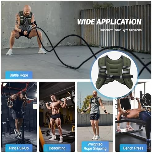 ZELUS 6lb Weight Vest for Workout and Strength Training | ZELUS ReflectiveWeight Vest for Running and Fitness | ZELUS 1