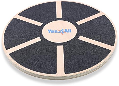 Yes4All Wobble Balance Board Training Plank for Balance Training Yoga Exercise Portable and Compact