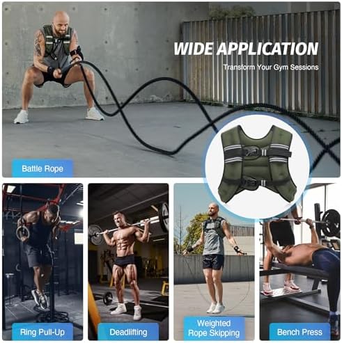 ZELUS 6lb Weight Vest for Workout and Strength Training | ZELUS ReflectiveWeight Vest for Running and Fitness | ZELUS 1