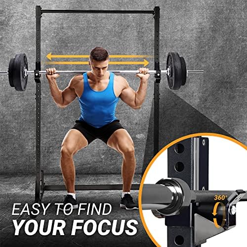 Yes4All Heavy Duty Barbell Holders J-Hooks & Attachments for 2x2 & 3x3 Power Racks – Ideal for Home Gympaginate - Image 12