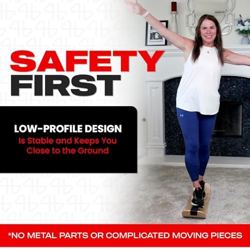 Adult Standing Desk Balance Board Exercise Equipment for Yoga and strength training | Slackboard Balancing Trainer for