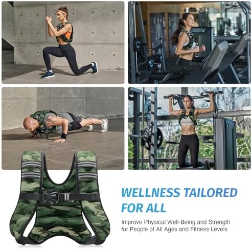 ZELUS 6lb Weight Vest for Workout and Strength Training | ZELUS ReflectiveWeight Vest for Running and Fitness | ZELUS 1