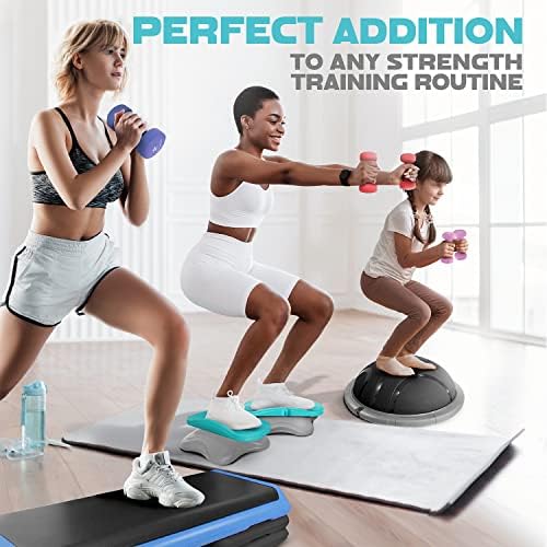 Yes4All Neoprene Coated Dumbbell Hand Weights for Home Workout - Multiple Weight Options with 15 Colors, Anti-Roll, Ant