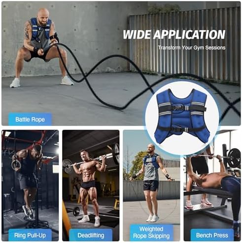 ZELUS 6lb Weight Vest for Workout and Strength Training | ZELUS ReflectiveWeight Vest for Running and Fitness | ZELUS 1