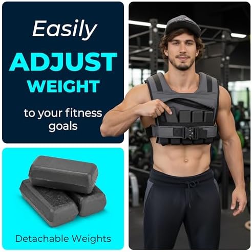 Adjustable Workout Weight Training Vest for Men and Women - Fitness & Cross Training | Men and Women Adjustable Weigh