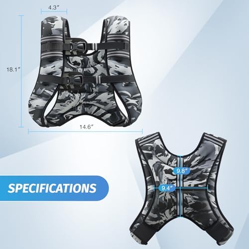 ZELUS 6lb Weight Vest for Workout and Strength Training | ZELUS ReflectiveWeight Vest for Running and Fitness | ZELUS 1
