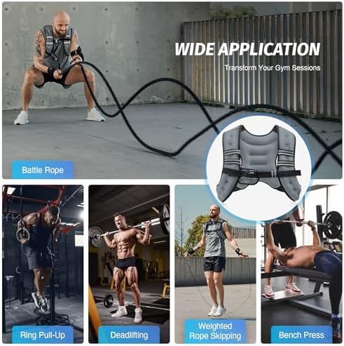 ZELUS 6lb Weight Vest for Workout and Strength Training | ZELUS ReflectiveWeight Vest for Running and Fitness | ZELUS 1