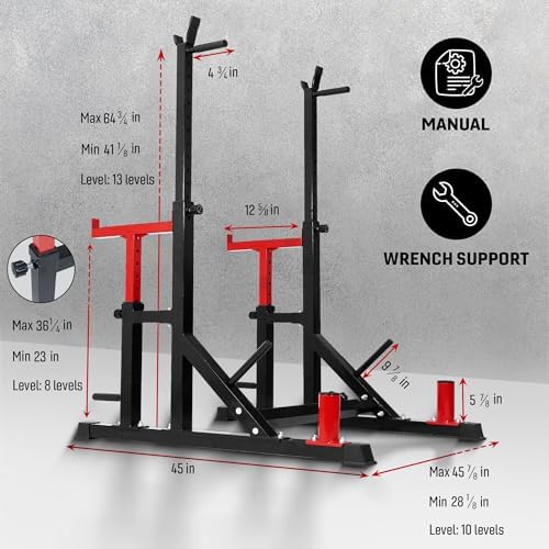 Yes4All Home Gym Squat Rack - Multi-Function Weightlifting Station for Dips and Bench Presses Up to 600lbs | Yes4All Ad