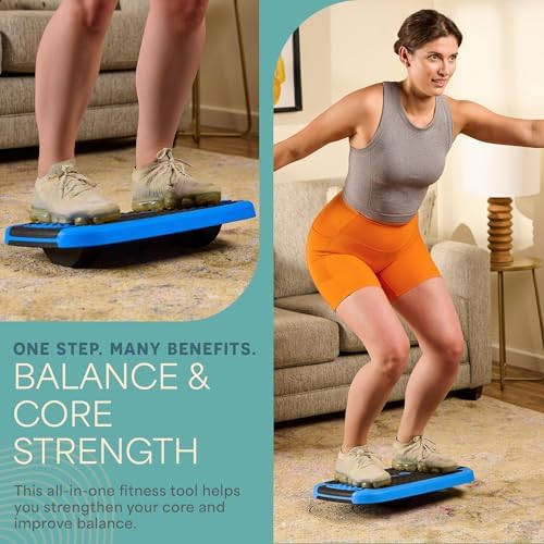 LifePro 4-in-1 Adjustable Slant Board and Step Up Platform for Home Fitness Enthusiasts | LifePro Non-Slip 4-in-1 Aerob