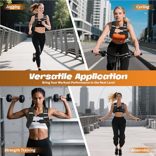 Weighted Vest Women 6lb/8lb/12lb/16lb/20lb/25lb/30lb for Walking Strength Training Running Fitness Weighted Vest Women f