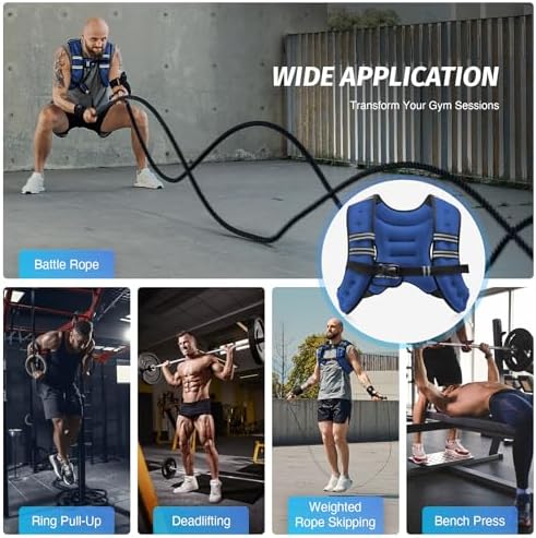 ZELUS 6lb Weight Vest for Workout and Strength Training | ZELUS ReflectiveWeight Vest for Running and Fitness | ZELUS 1