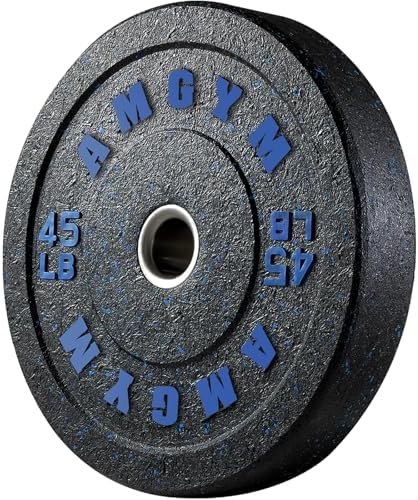 2 Inch Bumper Plates, 10-500lbs, Barbell Rubber Olympic Weight Plates Set for Home Gym, Strength Training & Weight Lifti