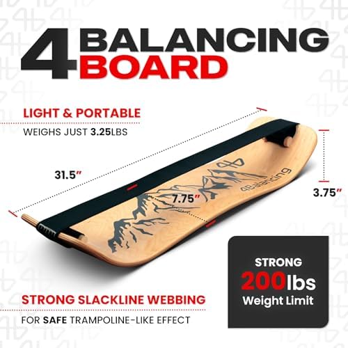 Adult Standing Desk Balance Board Exercise Equipment for Yoga and strength training | Slackboard Balancing Trainer for