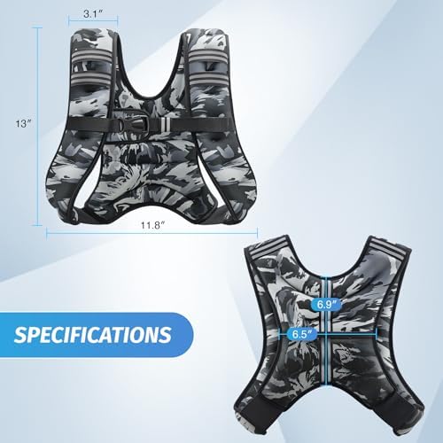 ZELUS 6lb Weight Vest for Workout and Strength Training | ZELUS ReflectiveWeight Vest for Running and Fitness | ZELUS 1