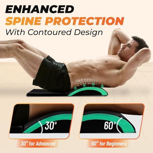 Yes4All Foldable Ab Workout Equipment for Home Gym Core Training | Yes4All Sit Up Mat for Floor Exercises Back Stretchi
