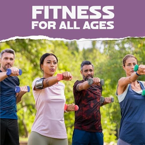 Yes4All Neoprene Coated Dumbbell Hand Weights for Home Workout - Multiple Weight Options with 15 Colors, Anti-Roll, Ant