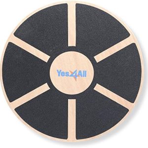Yes4All Wobble Balance Board Training Plank for Balance Training Yoga Exercise Portable and Compact