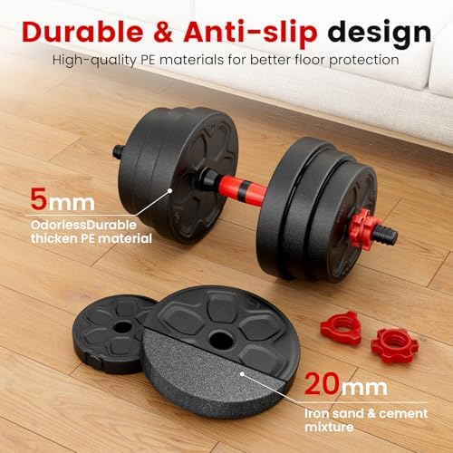 Adjustable Dumbbell Set for Home Gym, 20/33/45/70/90lbs, Multiple Uses for Men and Women
Adjustable Dumbbells Set, 20/33 - Image 6
