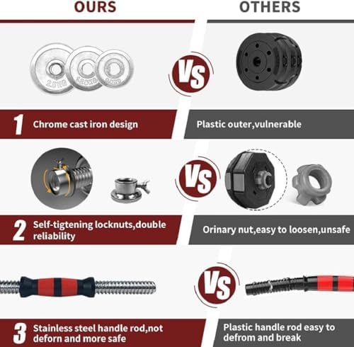 Adjustable Dumbbell Set 44lb/66lb/110lb Home Weight Lifting Professional Dumbbell for Home Gym with Carrying Bag Silver