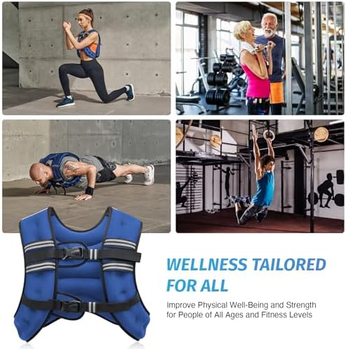 ZELUS 6lb Weight Vest for Workout and Strength Training | ZELUS ReflectiveWeight Vest for Running and Fitness | ZELUS 1