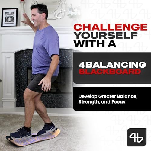 Adult Standing Desk Balance Board Exercise Equipment for Yoga and strength training | Slackboard Balancing Trainer for