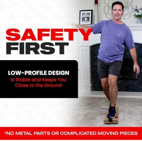 Adult Standing Desk Balance Board Exercise Equipment for Yoga and strength training | Slackboard Balancing Trainer for