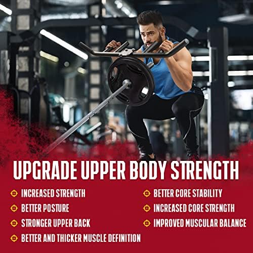 Yes4All 550LBS Multi-Grip Rowing Landmine Handle - T Bar LAT, Viking Press for 1 & 2" Bar - Sturdy Design, Easy to Insta