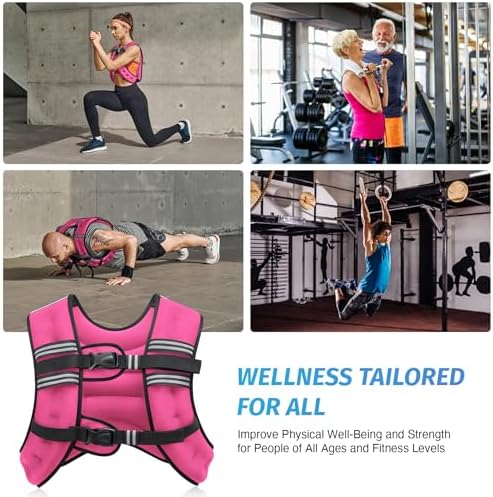 ZELUS 6lb Weight Vest for Workout and Strength Training | ZELUS ReflectiveWeight Vest for Running and Fitness | ZELUS 1