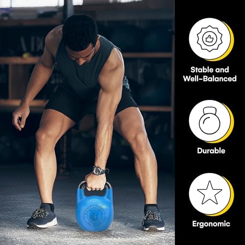 Kettlebell Kings Competition Kettlebells for Men & Women | 4-32 KG Weights Set for Home Gym | Strongest Hand Weights Wor