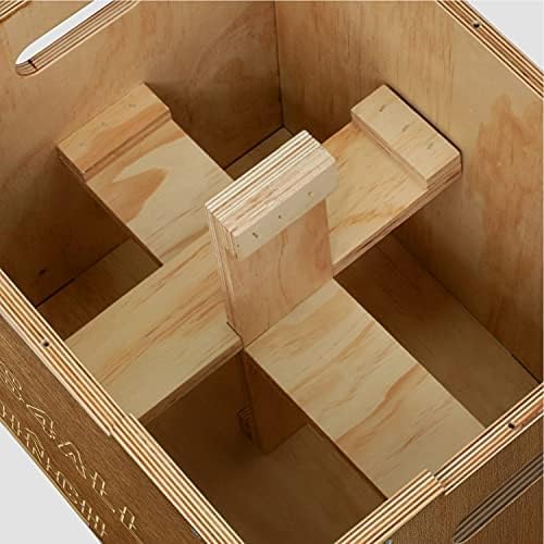 Yes4All 3-in-1 Wooden Plyo Box for Home Gym, 450 lbs Boxes with Smooth Edges and Wide Handles | Yes4All Plyo Box 3-in-1