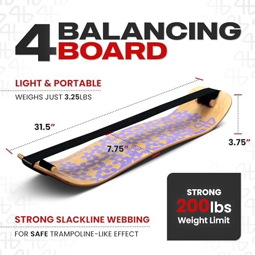 Adult Standing Desk Balance Board Exercise Equipment for Yoga and strength training | Slackboard Balancing Trainer for