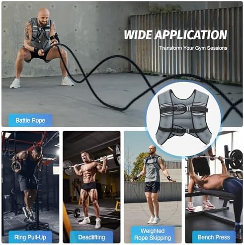 ZELUS 6lb Weight Vest for Workout and Strength Training | ZELUS ReflectiveWeight Vest for Running and Fitness | ZELUS 1