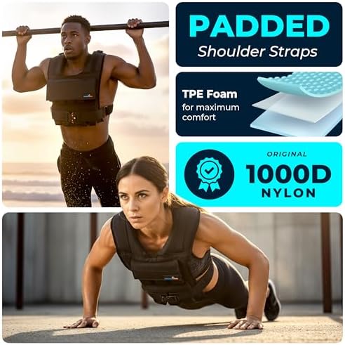 Adjustable Workout Weight Training Vest for Men and Women - Fitness & Cross Training | Men and Women Adjustable Weigh