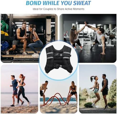 ZELUS 6lb Weight Vest for Workout and Strength Training | ZELUS ReflectiveWeight Vest for Running and Fitness | ZELUS 1