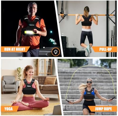 Adjustable Weighted Vest for Women and Men, 6-15 Lbs Rucking Vest with LED Light Strips
Adjustable Weighted Vest for W - Image 6